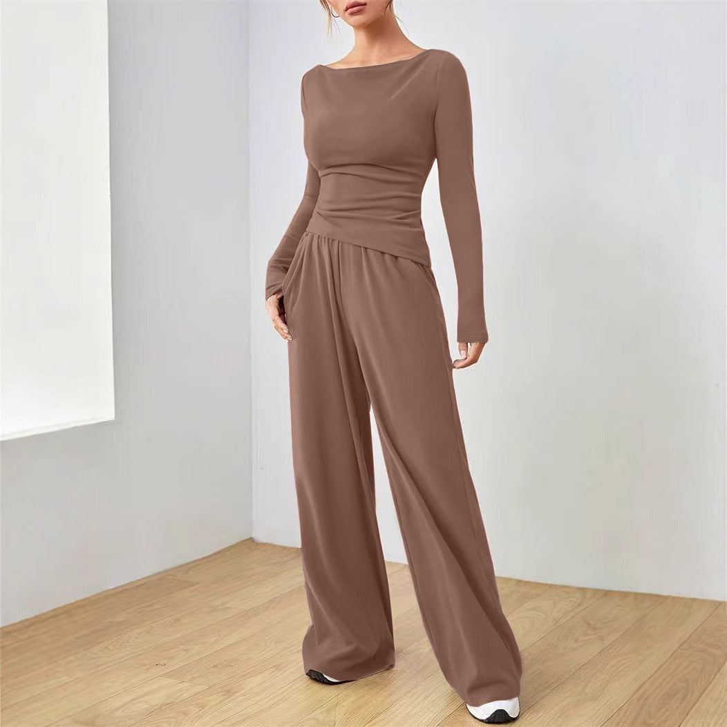 Relaxed Wide-leg Pants Suit