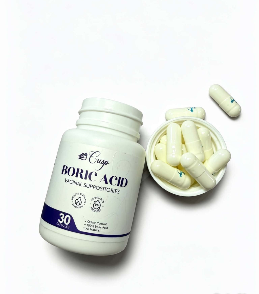 CUSP Boric Acid Vaginal Suppositories 30 Capsules