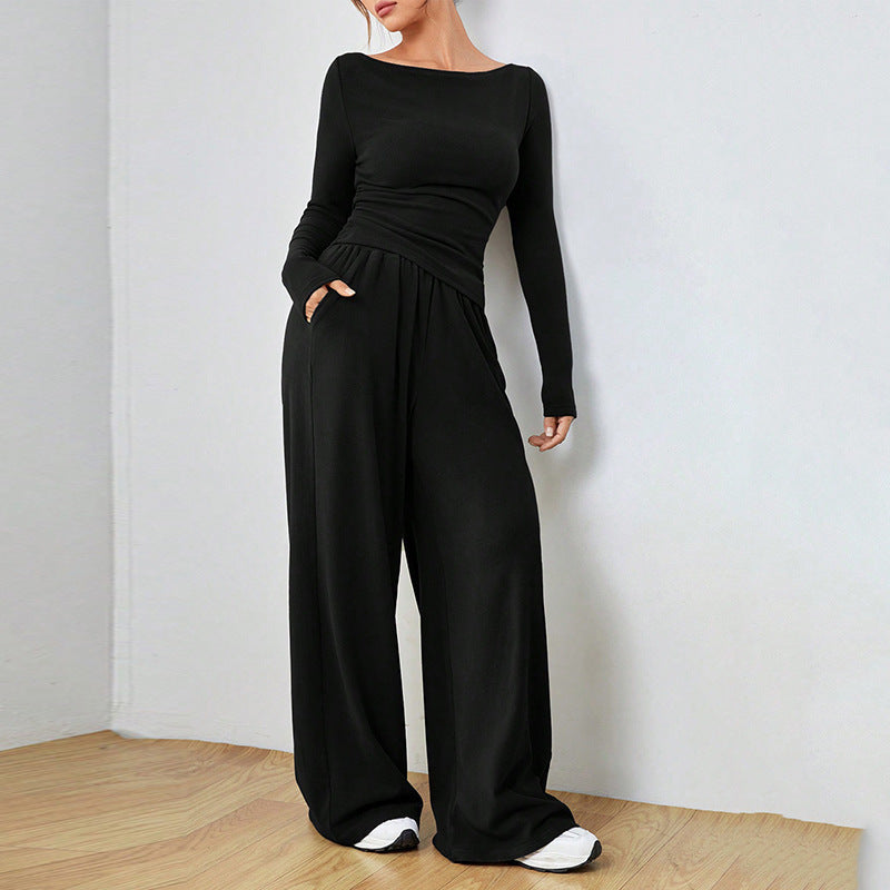 Relaxed Wide-leg Pants Suit