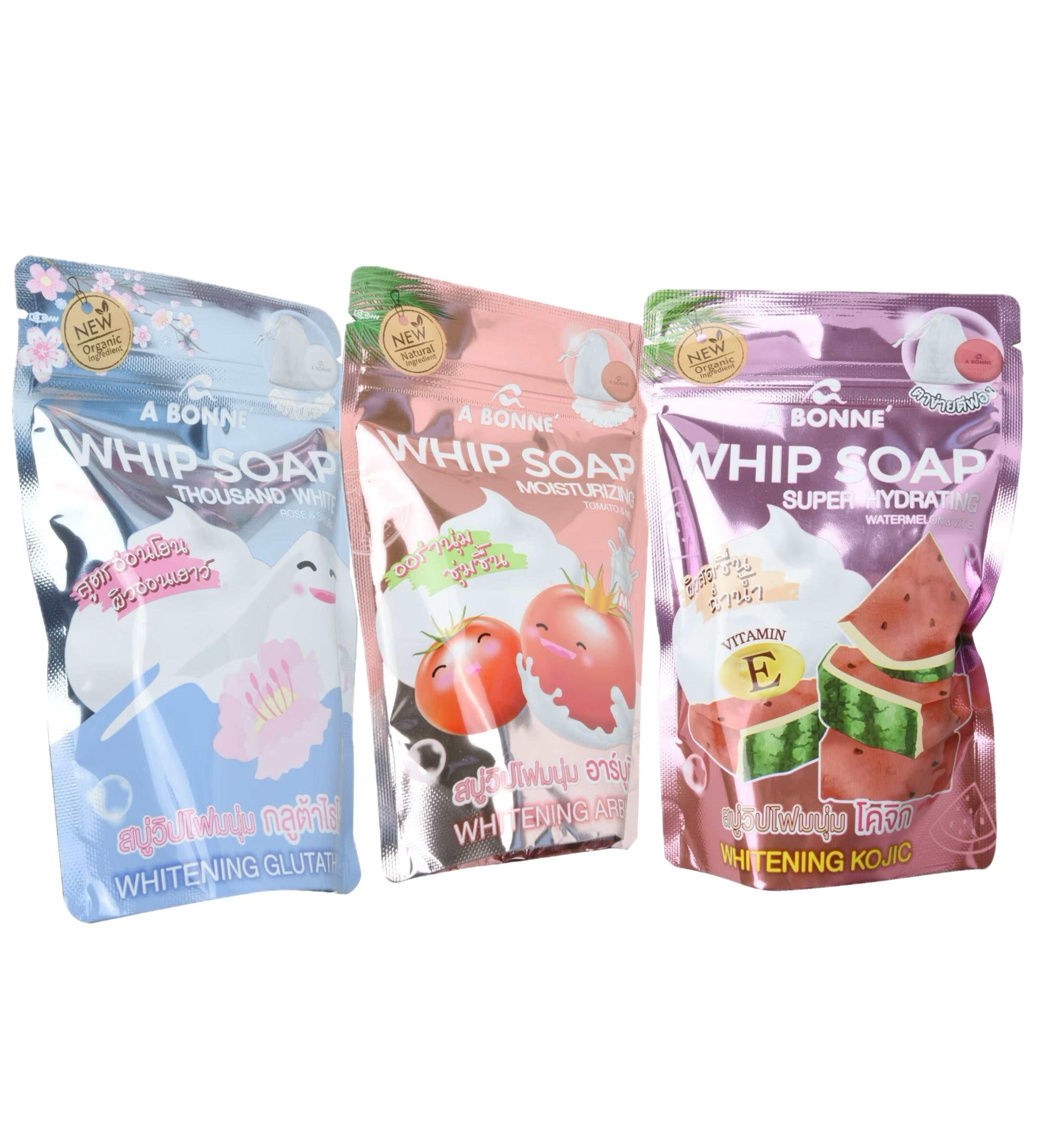 A Bonne Whip Soap New Organic Ingredients 100g each 3 variants debsline.co