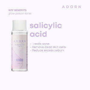 Adorn Glow Potion Toner AHA BHA 120ml - Debsline.co  -  