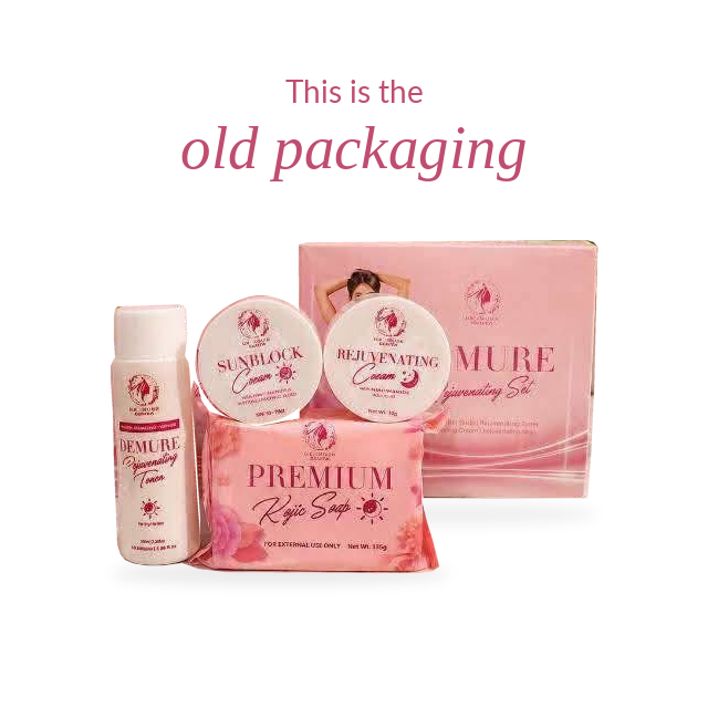 Ms Tsung Essentials Demure Rejuvenating Set or Glass Skin Facial Serum 30ml