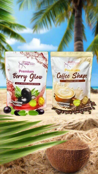 Boisson au jus de baies d'açaï Glowming Shape Detox Premium Berry Glow
