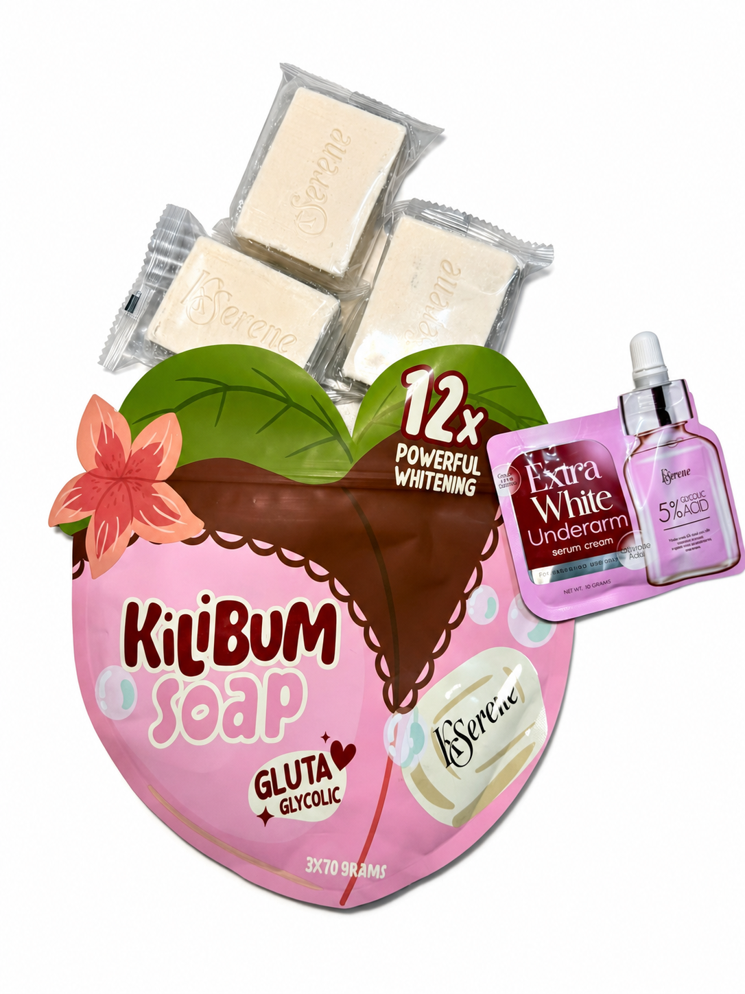 KSerene KiliBum Glycolic Acid Soap & Underarm Serum Set