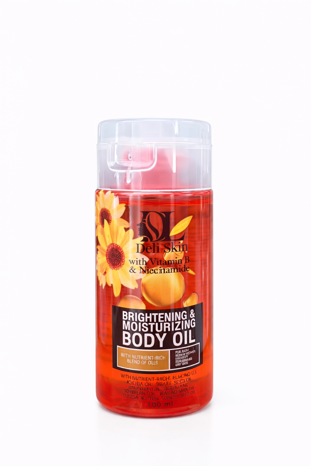 Brightening &amp; Moisturizing Body Oil with Vitamin C &amp; Niacinamide – Hydrating Body Care Oil