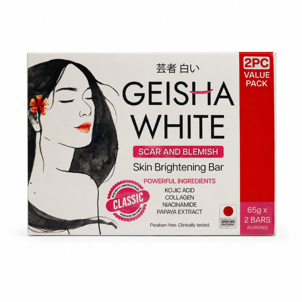 Geisha White Radiance Bar Soap 65gx2 Even Tone Treatment