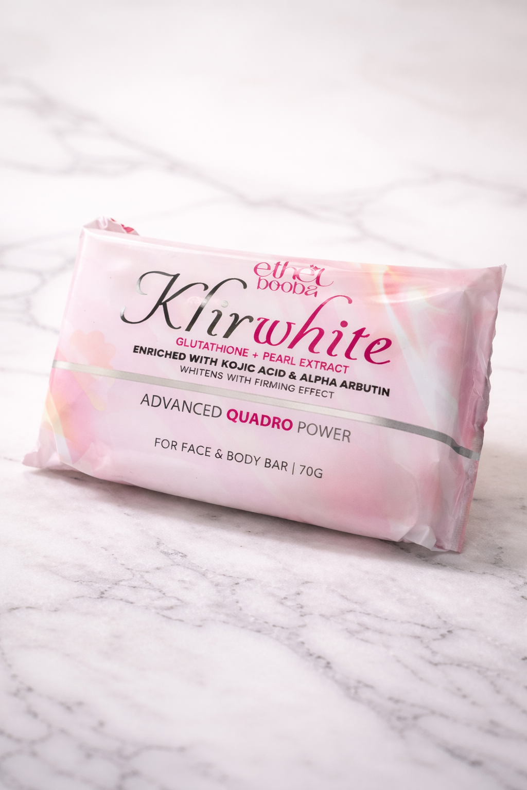 Ethel Booba KlirWhite Gluta + Perlenextrakt Gesichts- und Körperseife, 70 g