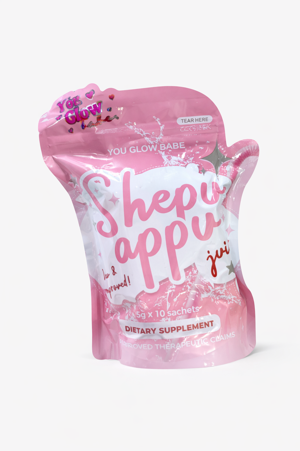 You Glow Babe Shepu Appu Juice Powdered Mix Drink 10 sachets in a bag