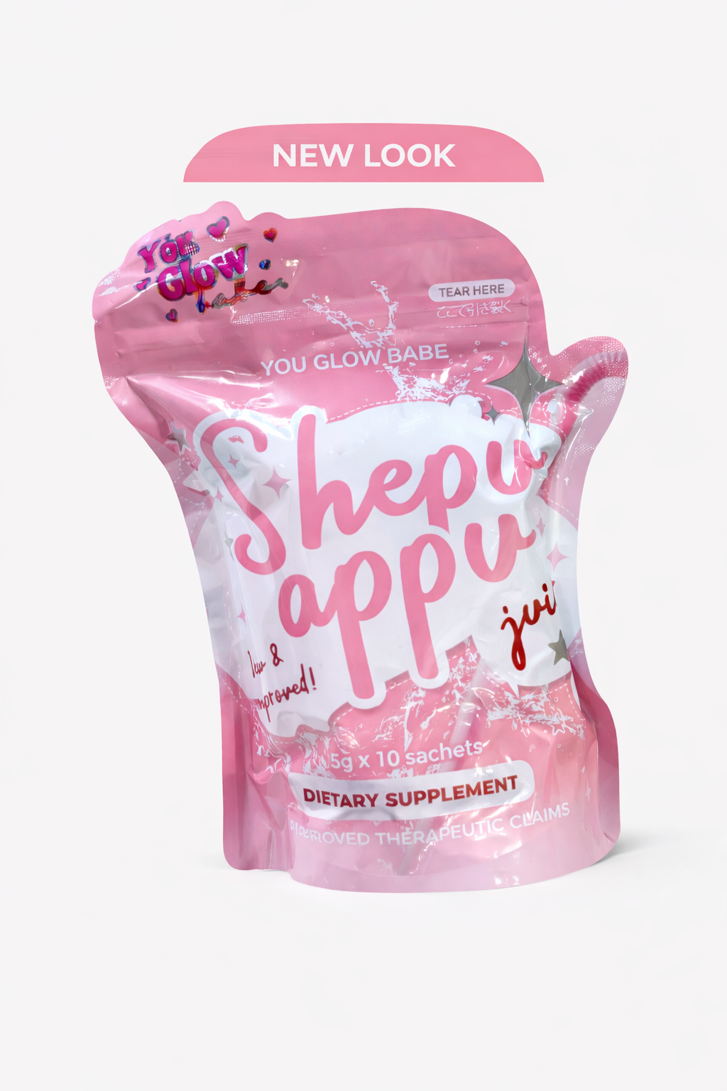 You Glow Babe Shepu Appu Juice Powdered Mix Drink 10 sachets in a bag