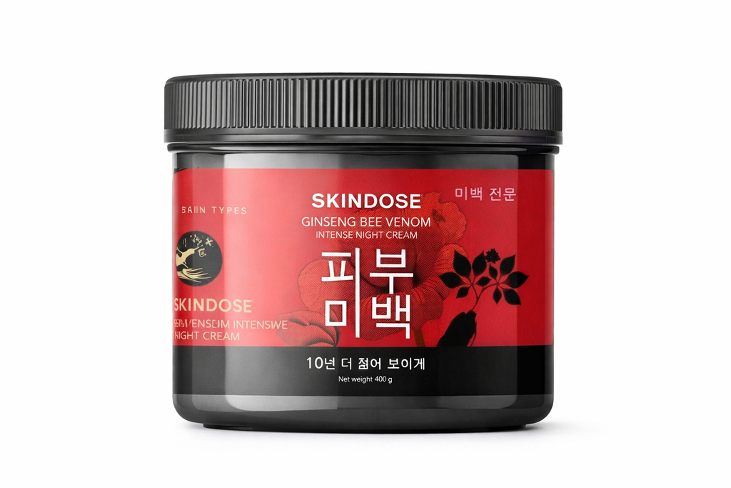 SKINDOSE Ginseng Bee Venom Intense Night Cream 400g Radiance Treatment