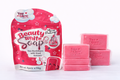 Pink soap packaging with 'Beauty White Soap' branding on a white background