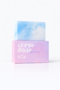 Cupid Soap packaging with 'Angels Skin' text on a white background