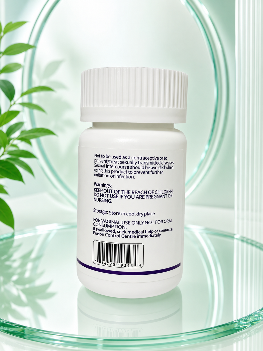 CUSP Boric Acid Vaginal Suppositories 30 Capsules