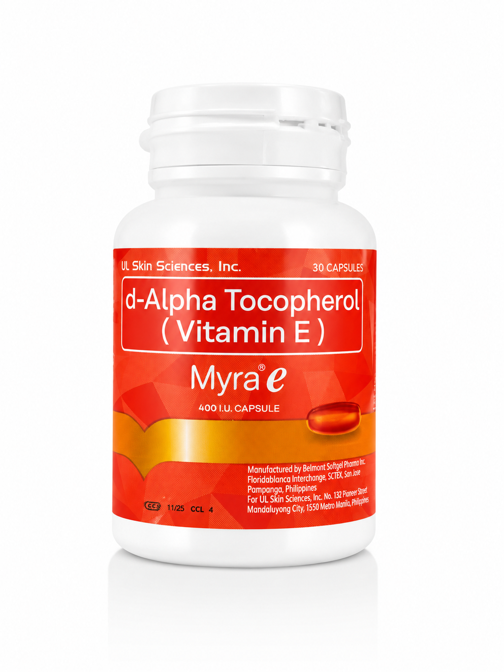 MYRA E Vitamin E 400 IU Capsules 30s