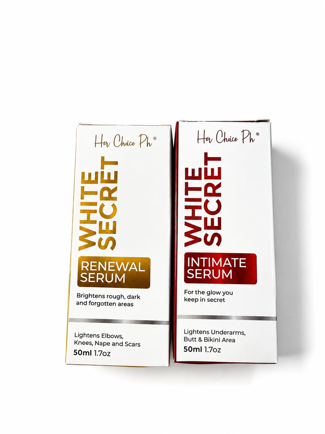 Her Choice PH Renewal and Intimate Serum usage directions and storage information