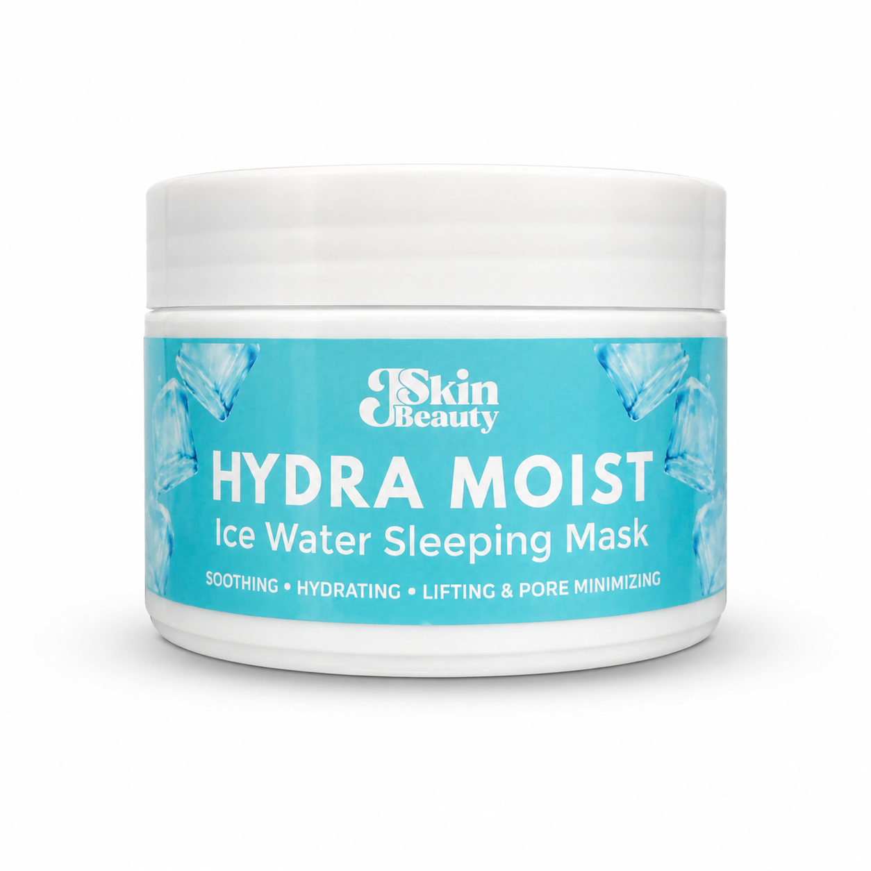 JSkin Beauty Hydra Moist Ice Water Schlafmaske, 300 g, feuchtigkeitsspendend, beruhigend 