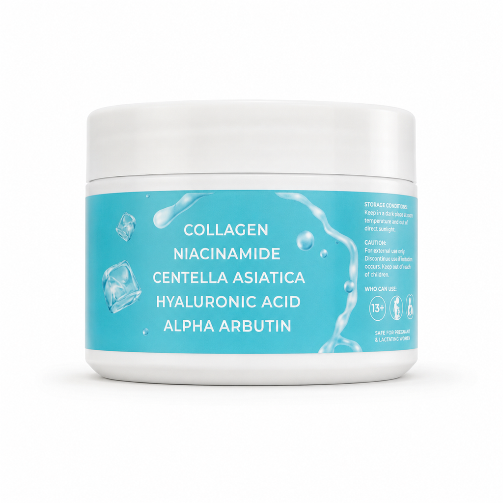 JSkin Beauty Hydra Moist Ice Water Schlafmaske, 300 g, feuchtigkeitsspendend, beruhigend 