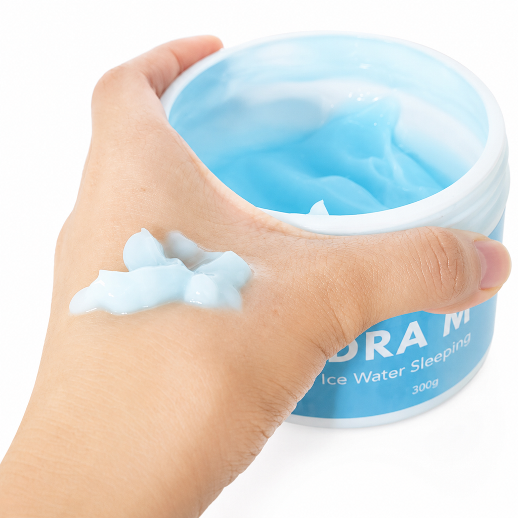 JSkin Beauty Hydra Moist Ice Water Schlafmaske, 300 g, feuchtigkeitsspendend, beruhigend 
