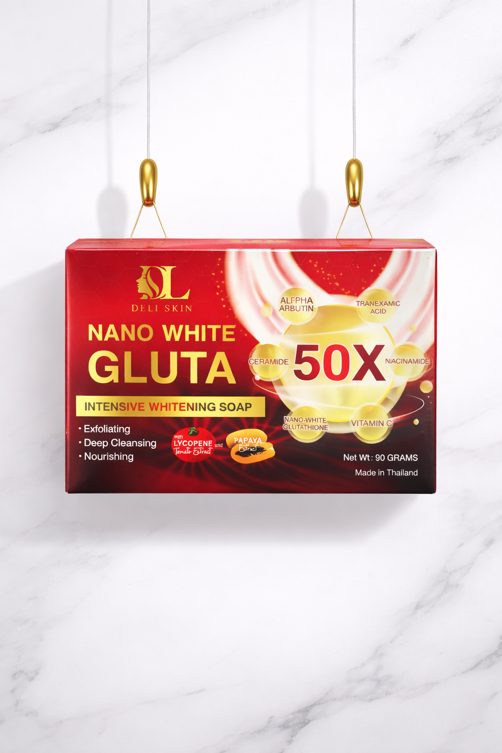 90grams Bar Soap Deli Skin Nano White Gluta 50X Intensive Brightening Soap