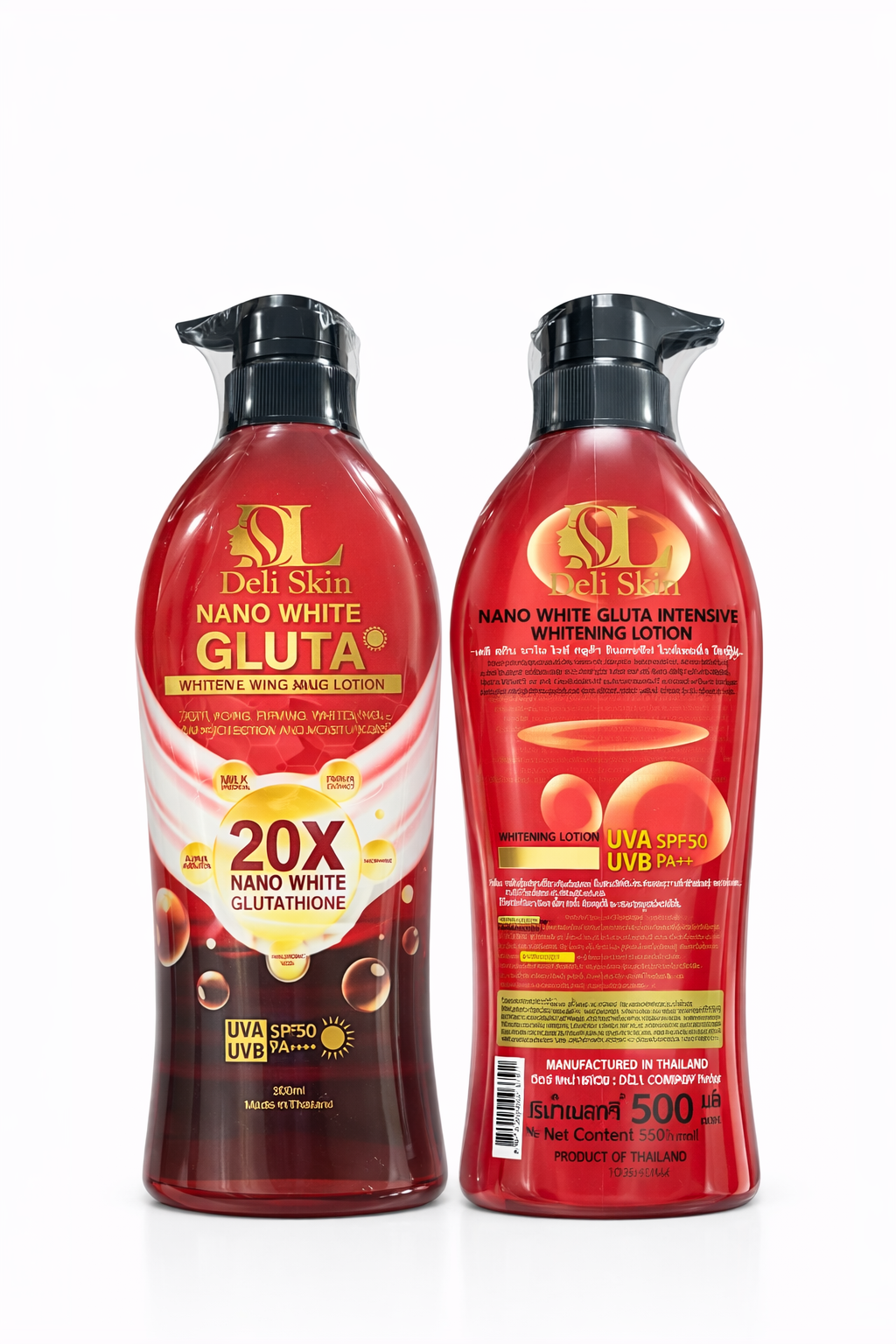 Deli Skin Nano White Gluta Intensive Whitening Lotion – 500ml