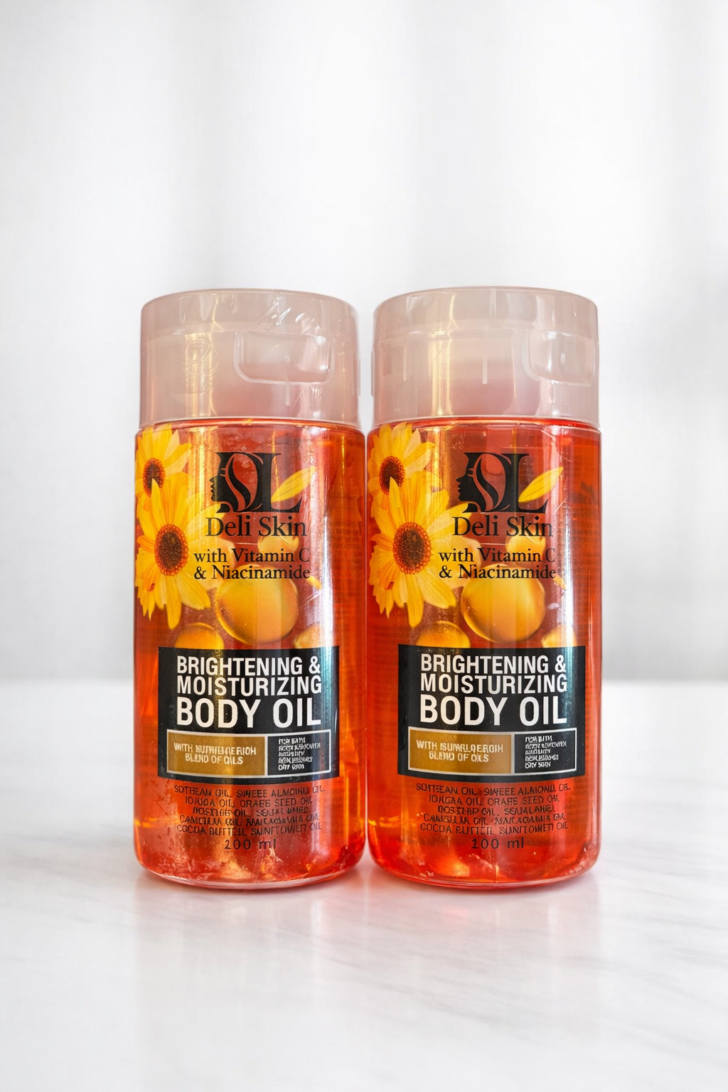 Brightening &amp; Moisturizing Body Oil with Vitamin C &amp; Niacinamide – Hydrating Body Care Oil