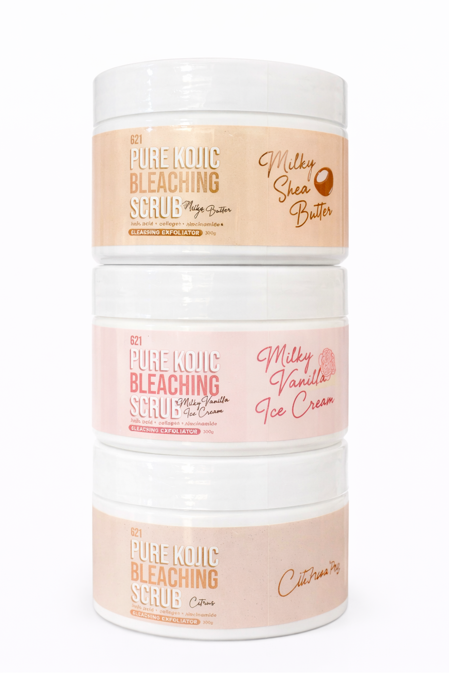 G21 Pure Kojic Radiance Scrub Body Care Skin Repair 300g