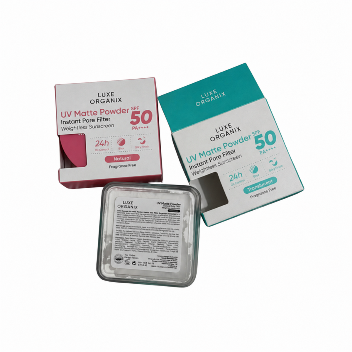 Luxe Organix UV Matte Powder SPF50 PA++++ Translucent shade