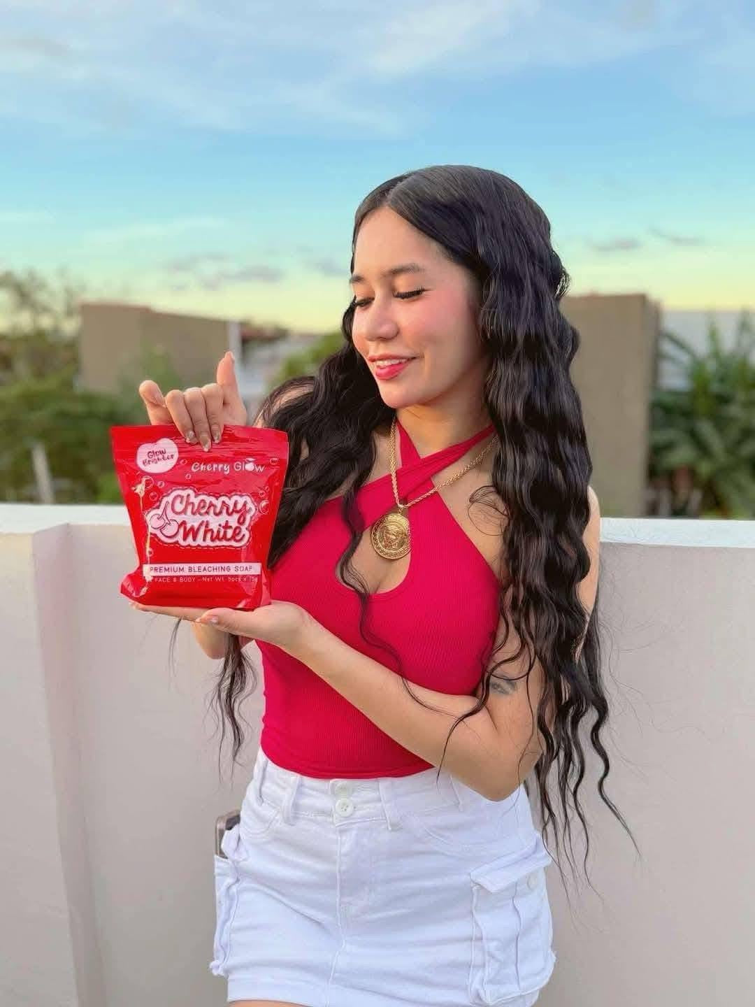 Cherry White Cherry Glow Premium Bleaching Soap For Face and Body 5x75g debsline.co