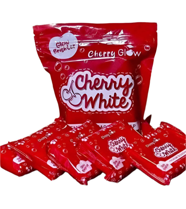Cherry White Cherry Glow Premium Bleaching Soap For Face and Body 5x75g debsline.co