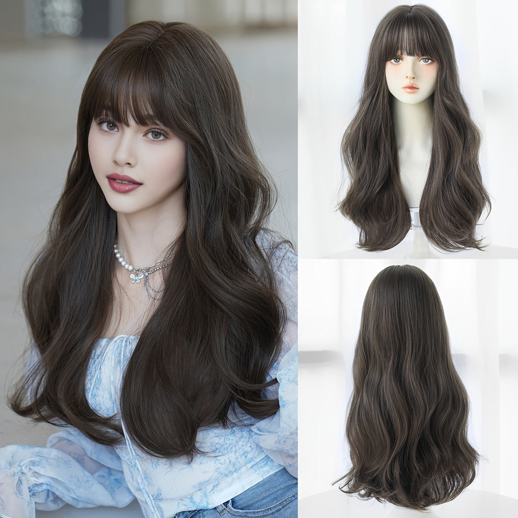 Chic Chocolate Long Curly Wig