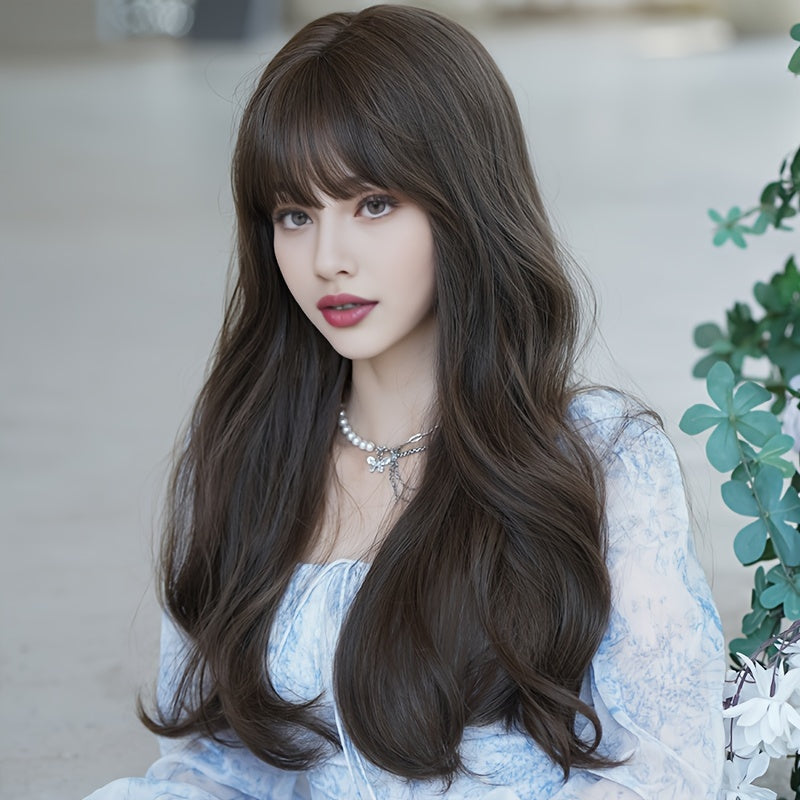 Chic Chocolate Long Curly Wig