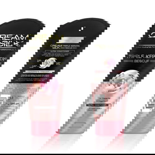 Cream Silk Hair Conditioner Hair Fall Defense Standout Straight Ultimate Straight - Debsline.co  -  
