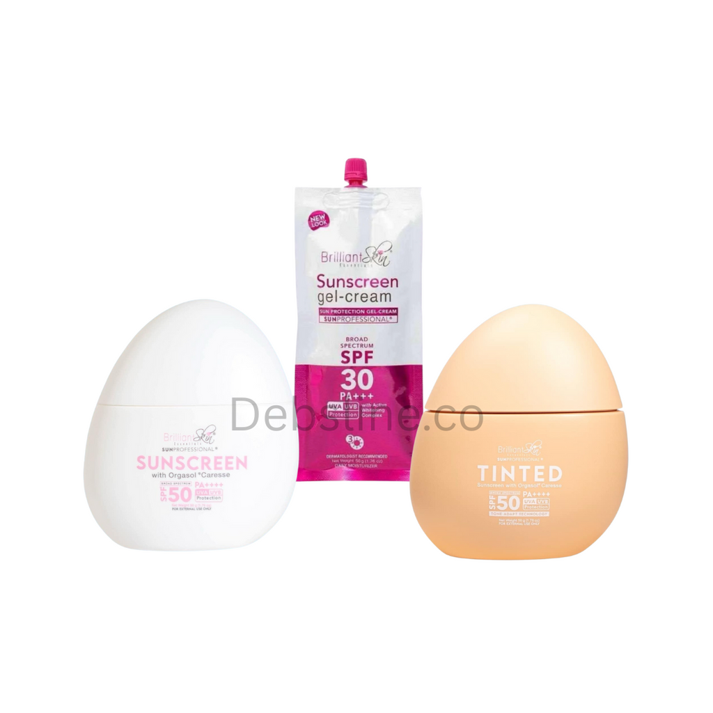 BRILLIANT SKIN ESSENTIALS Sunscreen with 3 Variants