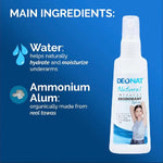Deonat Natural Mineral Deodorant Spray Antibacterial Paraben Free Aluminum Chlorohydrate Free - Debsline.co  -  
