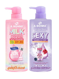 A Bonne Milk Power Niacinamide Lotion Plus Collagen SPF20 500ml £24 Each Bottles debsline.co