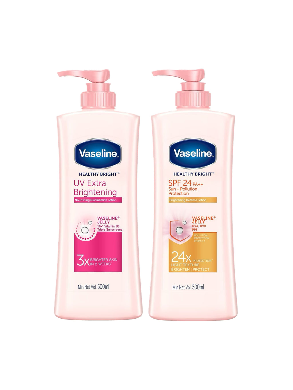 Vaseline Healthy Bright Nourishing Naicinamide Lotion  500ml Non-Sticky - Debsline.co