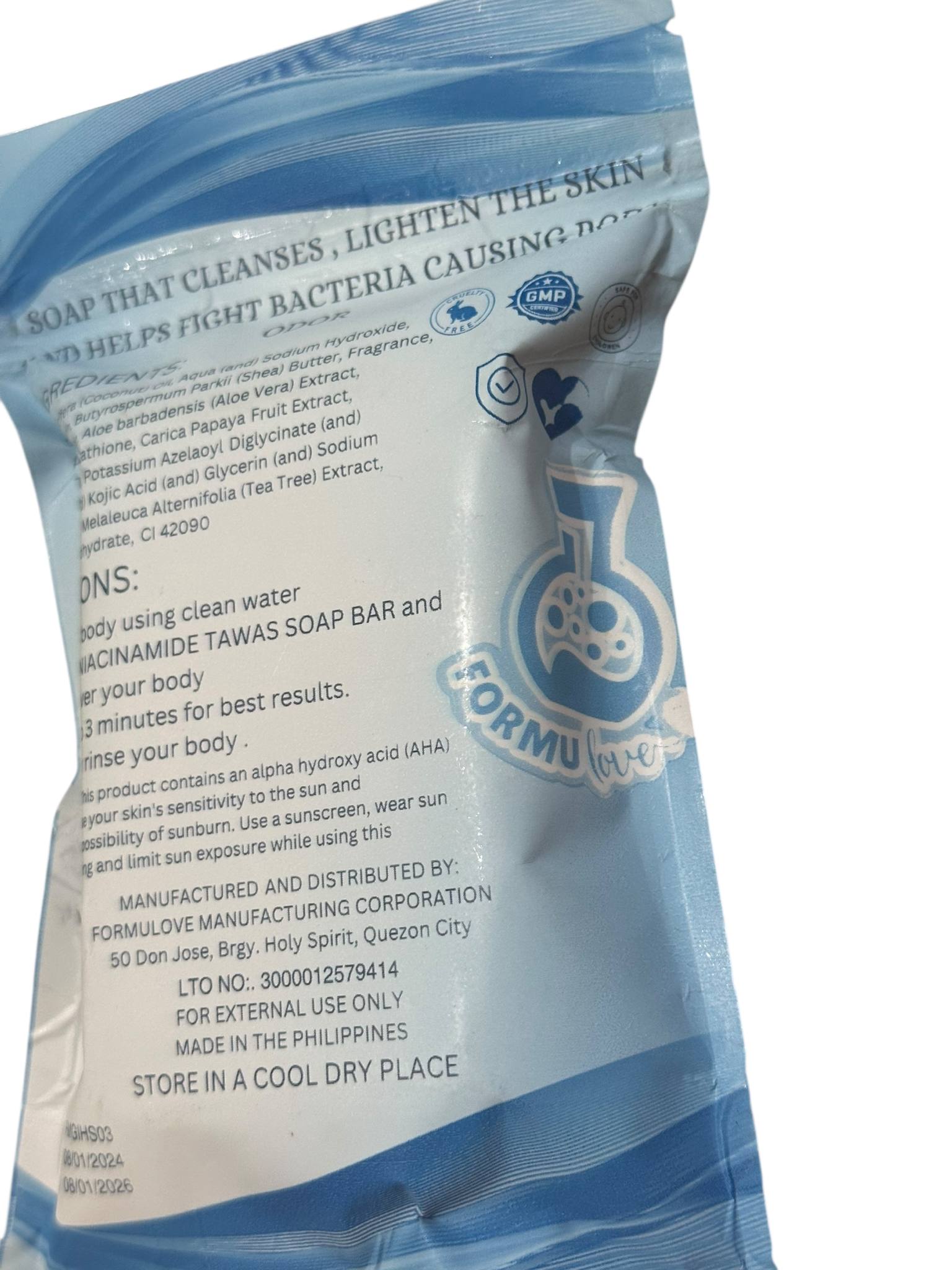 FORMULOVE Niacinamide Tawas Soap 100g-Debsline.co