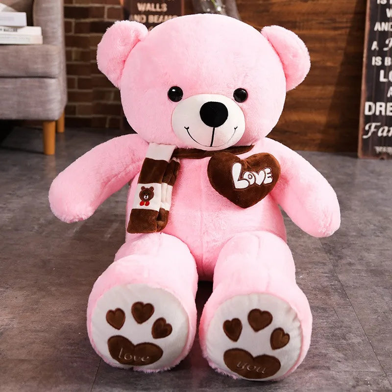 Luxury Teddy Bear with Scarf – Premium Plush Soft Toy Gift