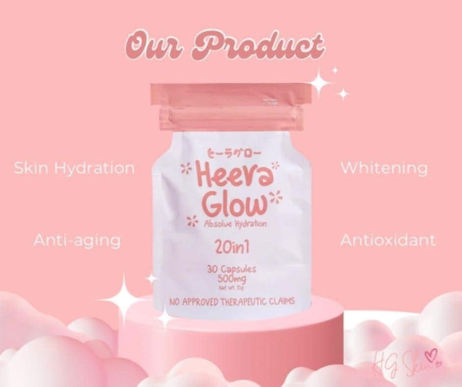 Heera Glow 20n1 Gluta 30 capsules - Debsline.co  -  