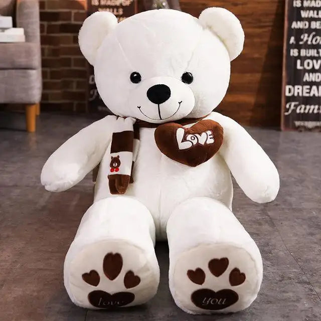 Luxury Teddy Bear with Scarf – Premium Plush Soft Toy Gift