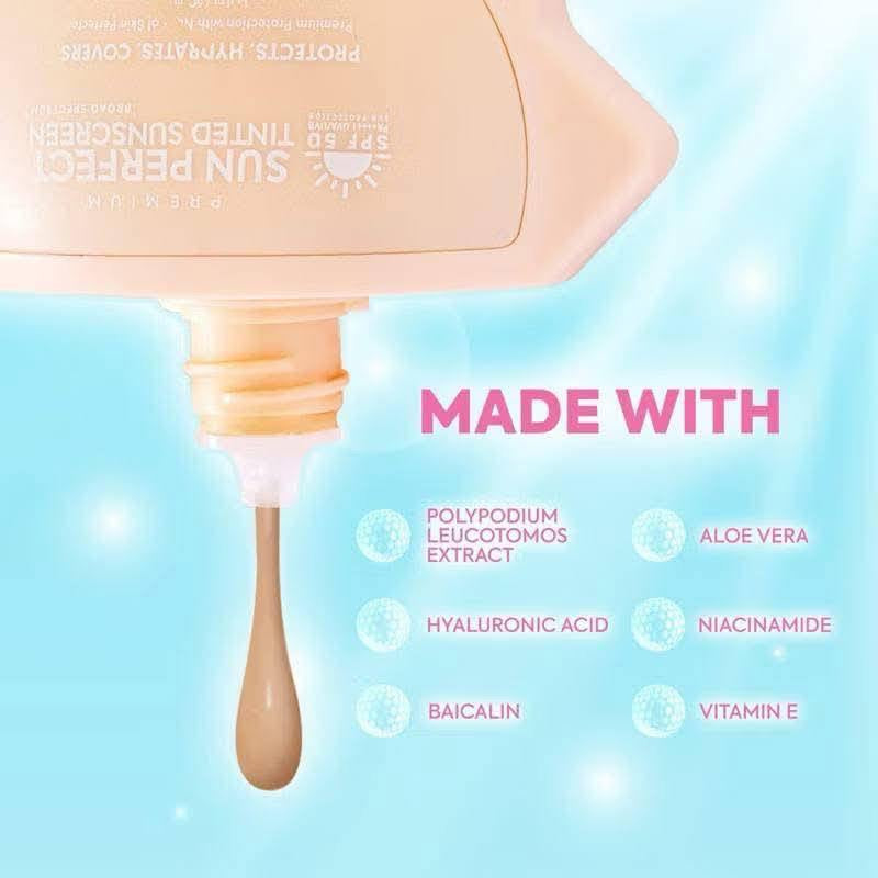 Hikari Skin whitening Sunscreen Variants SPF50 Tinted, upside down image -Debsline.co