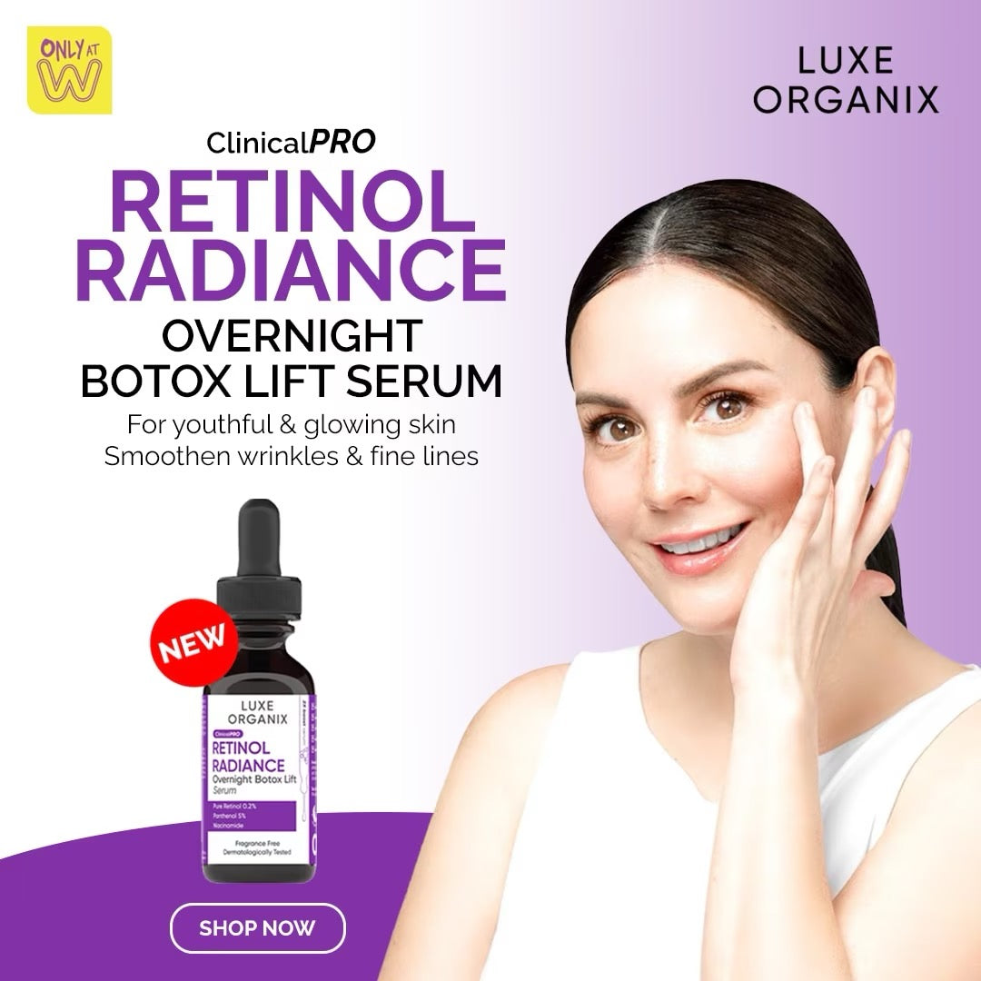 Luxe Organix Retinol Overnight Treatment Skincare Serums Skin Repair debsline.co