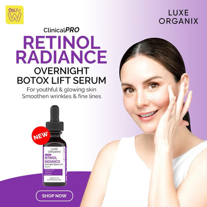 Luxe Organix Retinol Overnight Treatment Skincare Serums Skin Repair debsline.co