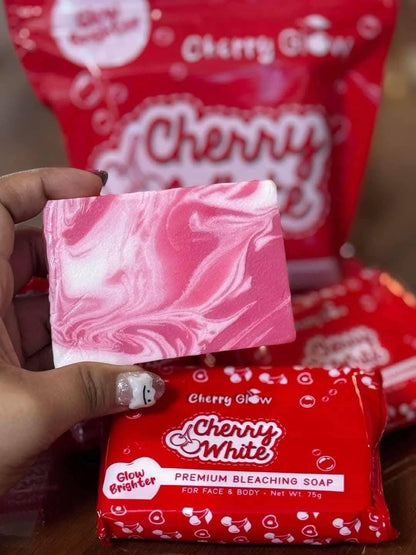 Cherry White Cherry Glow Premium Bleaching Soap For Face and Body 5x75g debsline.co