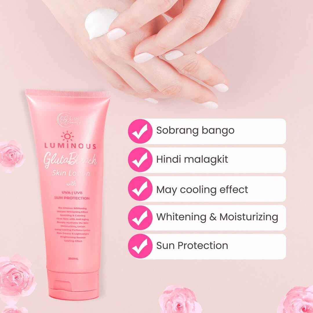 CC Glam & Beauty Luminous Gluta Bleach Skin Lotion 250ml debsline.co