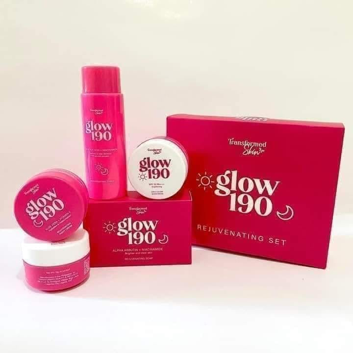 Transformed Skin Glow 190 Rejuvenating Set Facial Skincare Kit for Skin Repair and Moisturizers - Debsline.co  -  