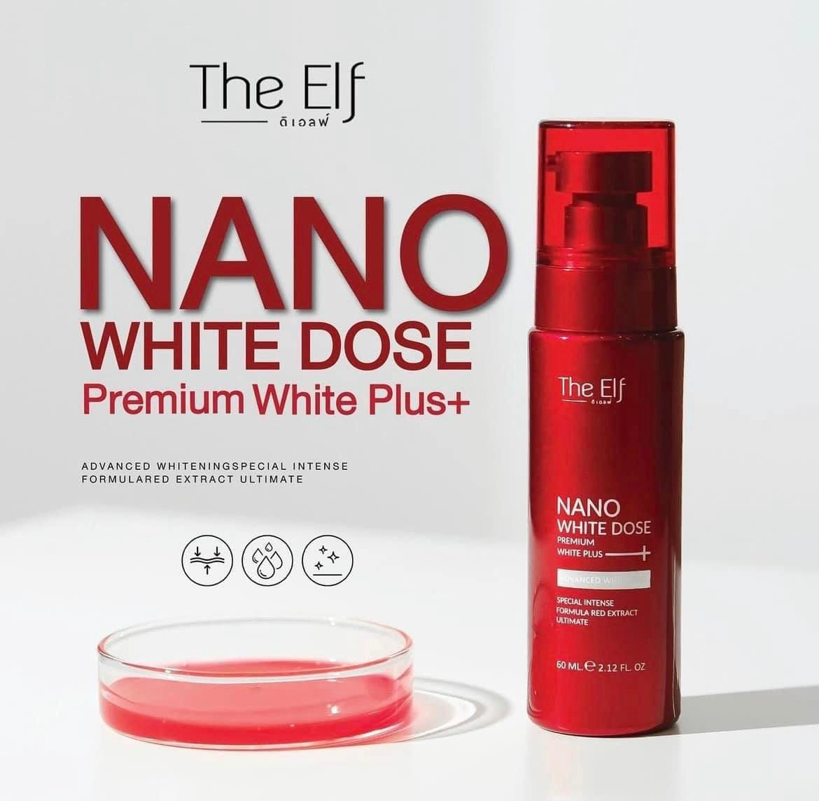 The Elf Nano White Dose 60ml Serum Moisturizers Skincare Skin Repair Comfort Aloe Moisture Hyaluronic Hyaluronic Acid Nourishing Whitening Hydrating - Debsline.co  - Serum 