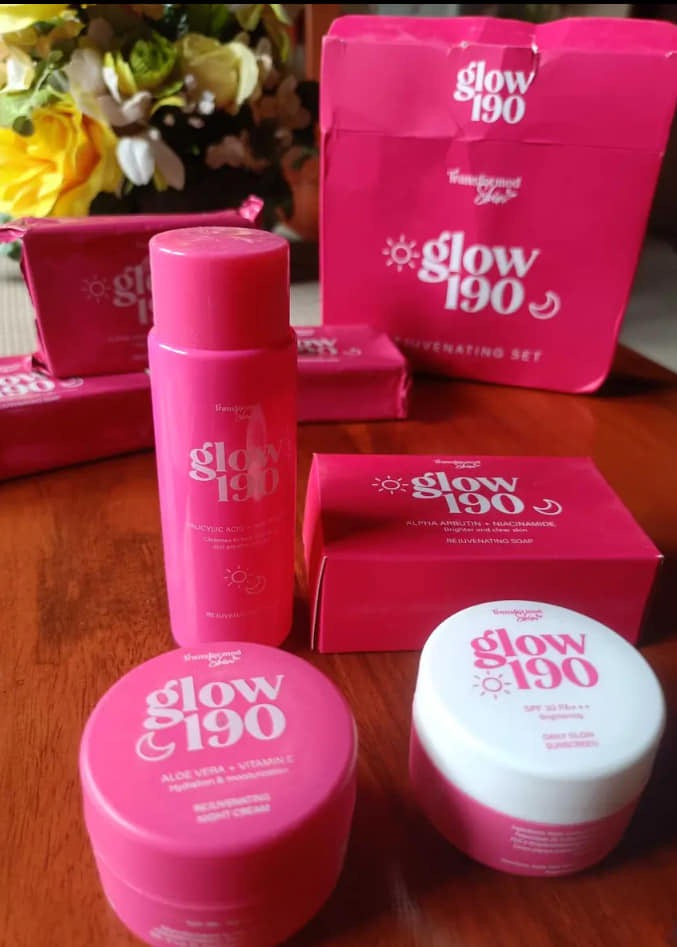 Transformed Skin Glow 190 Rejuvenating Set Facial Skincare Kit for Skin Repair and Moisturizers - Debsline.co  -  