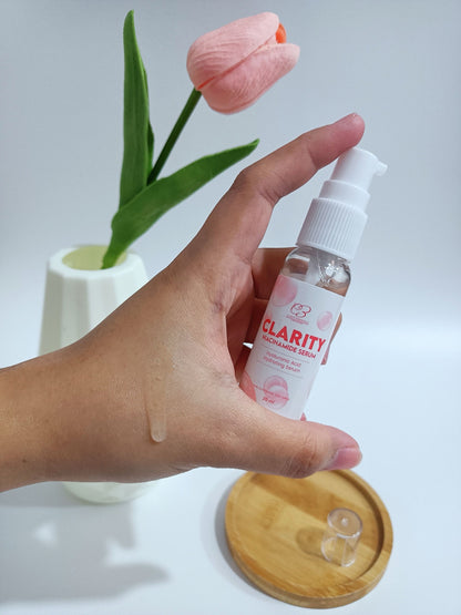 Clarity Essentials Niacinamide Serum with Hyaluronic Acid Hydrating Serum 20ml debsline.co