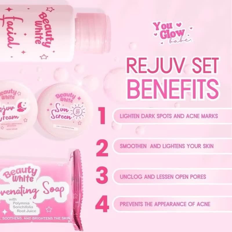 You Glow Babe Beauty White Rejuvenating Set-Debsline.co
